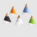 Modern colorful  metal hanging pendant lamp for coffee shop